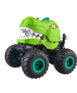 2.4G cracked dinosaur stunt car cool light spray climbing bicycle children's electric remote control toy