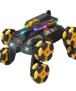 Eight-wheel stunt remote control car 2.4G fancy shape transformation rotation and drift mecha tank car children's toy