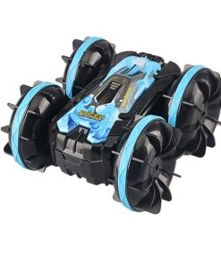 Amphibious stunt car double-sided rolling 2.4G wireless off-road remote control car model children's electric toy