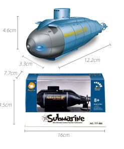 Children's electric six-way mini submarine military model boy playing in the water remote control boat nuclear submarine toy boat